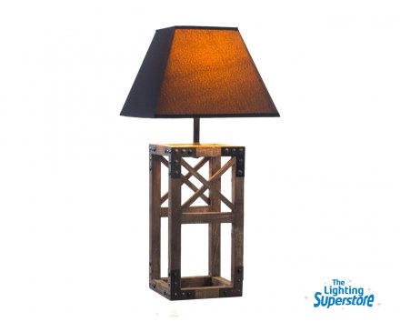 75048 Sq Table Lamp Metal