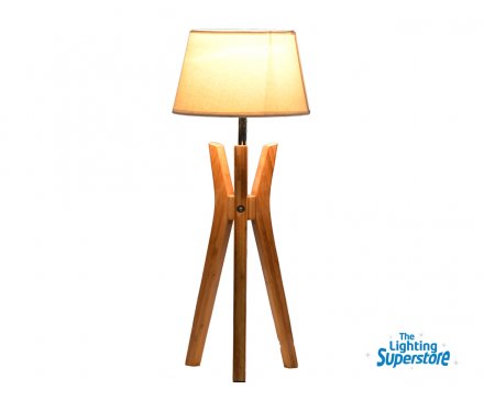 75098 Bamboo Tripod Table Lamp