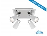 Alecia 4 Light Plate White