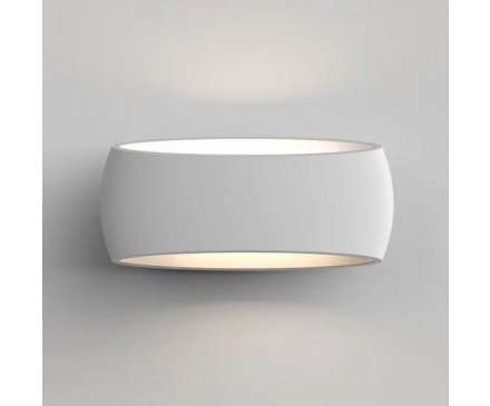 Aria Large Plaster Wall Light On