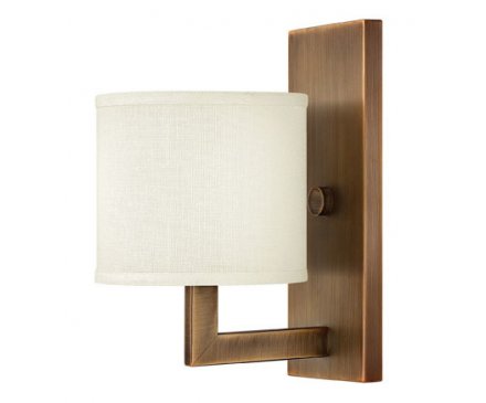 Hinkleys Hampton 1 Light Wall Bracket Brushed Bronze