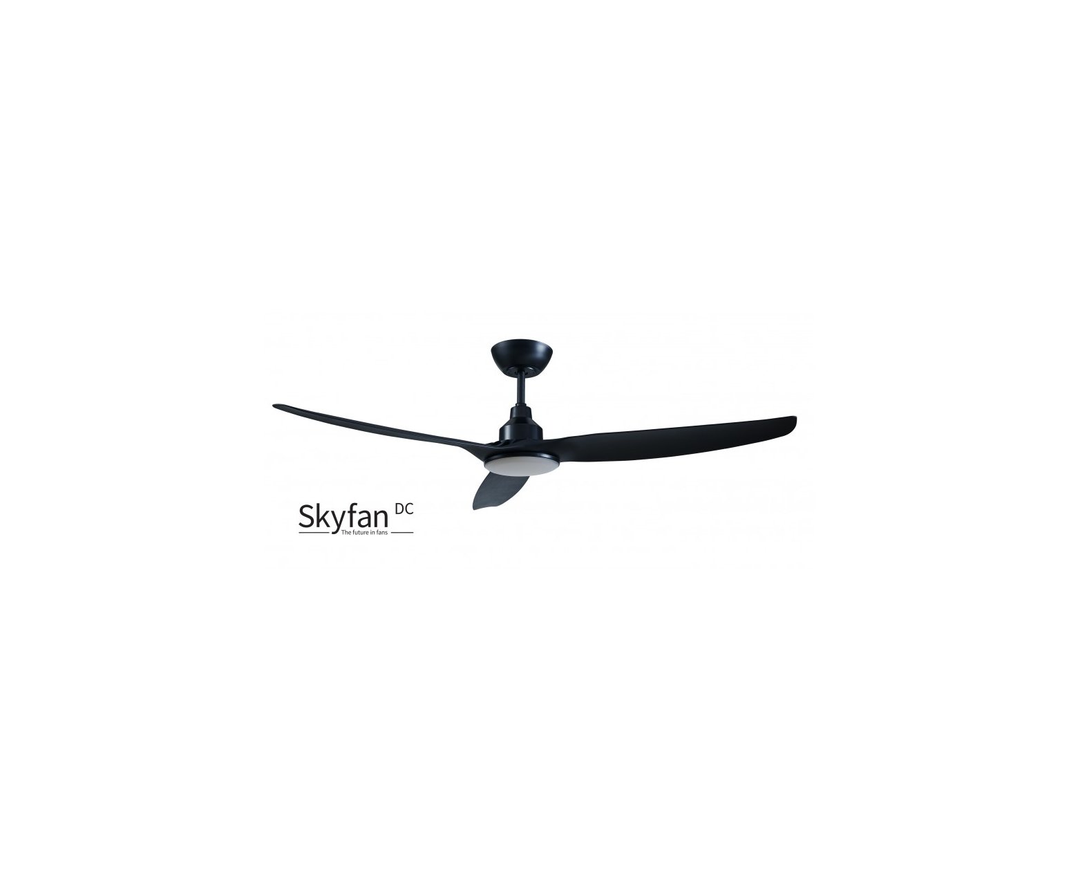 Skyfan 60" DC Ceiling Fan Black With Light