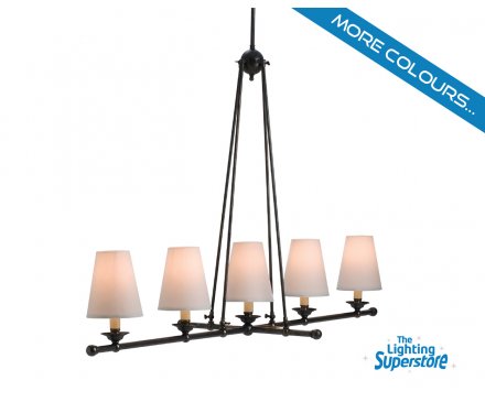 Straight Veranda Five Light Pendant